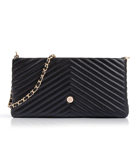 BLACK QUILT CHAIN WALLET - Image 4